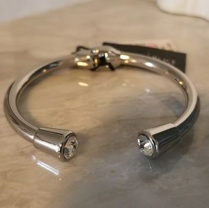 New WHBM silver rhinestone cuff